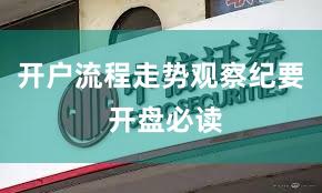 开户流程走势观察纪要 开盘必读